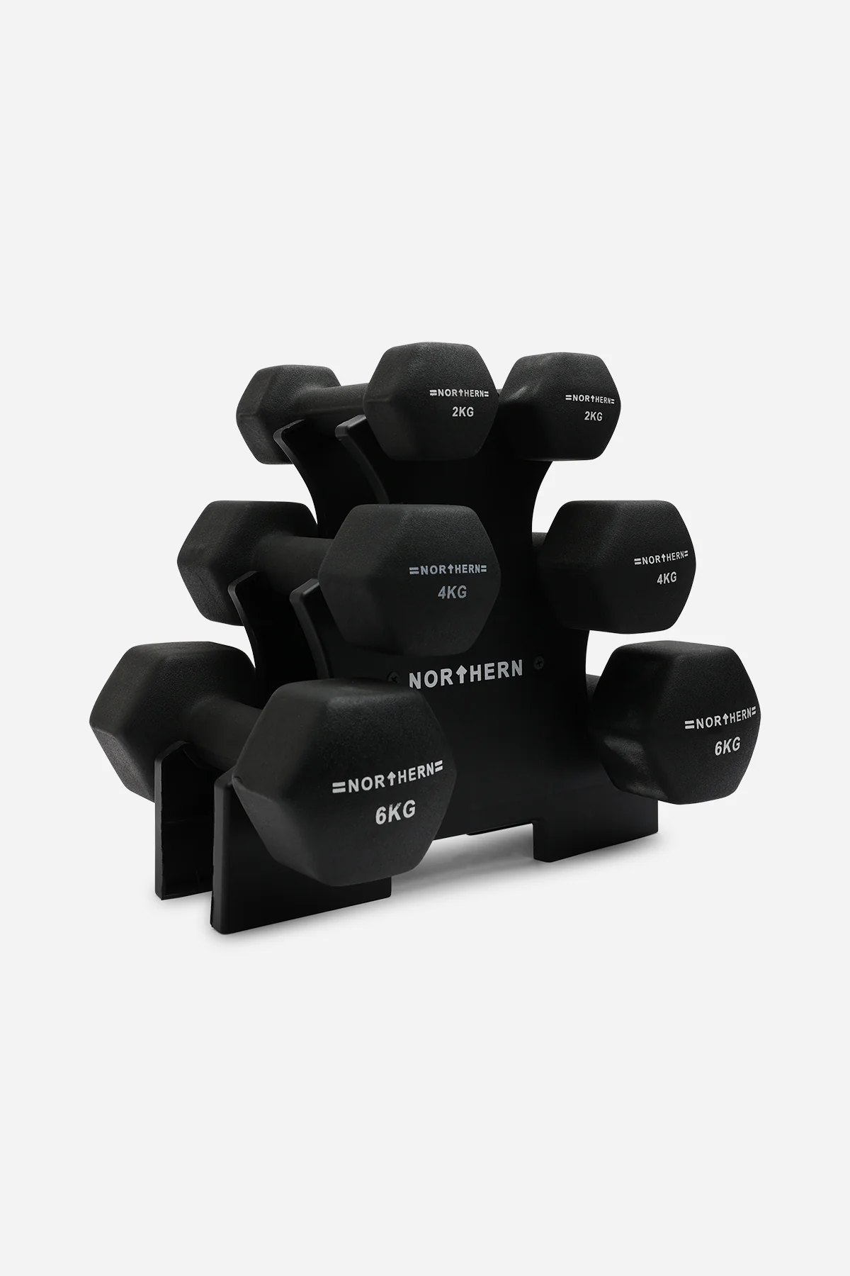 Northern 3-Tier Storage Holder Dumbbell Mini Rack Black - Image 4