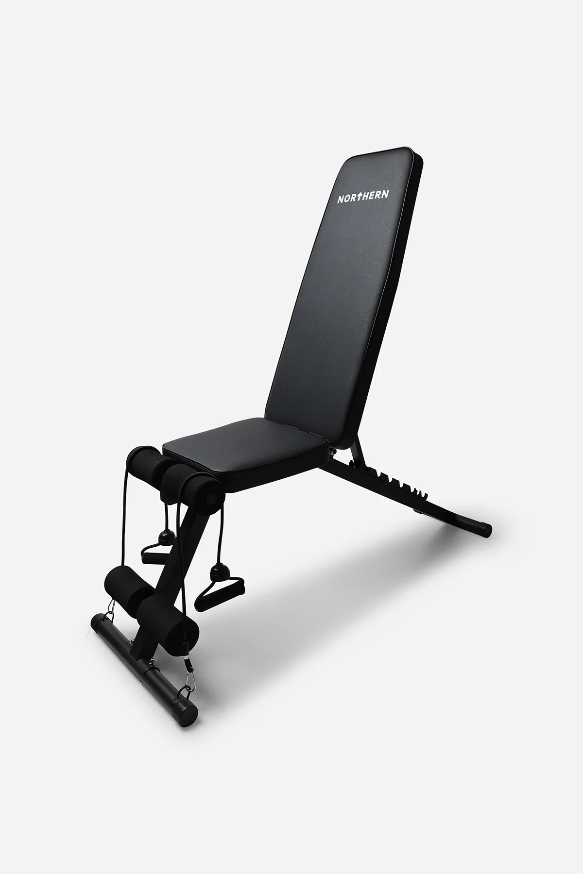Northern Folding Weight Bench Adjustable Incline/Decline with Resistance Bands - Image 9