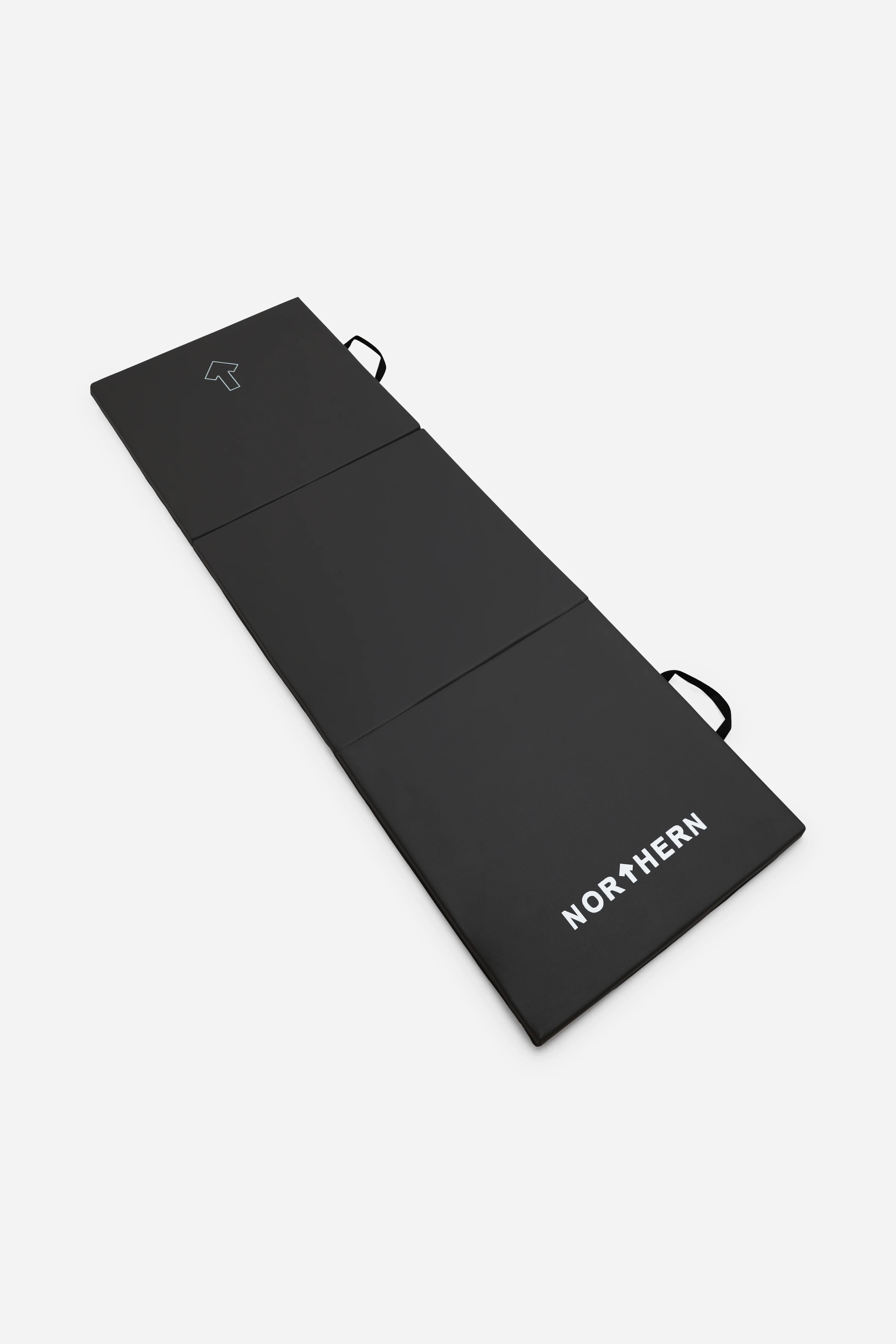 Northern Yoga Mat Tri-Folding Exercise Fitness Pilates Workout Non Slip 3 Panel Mat - Black - Image 3