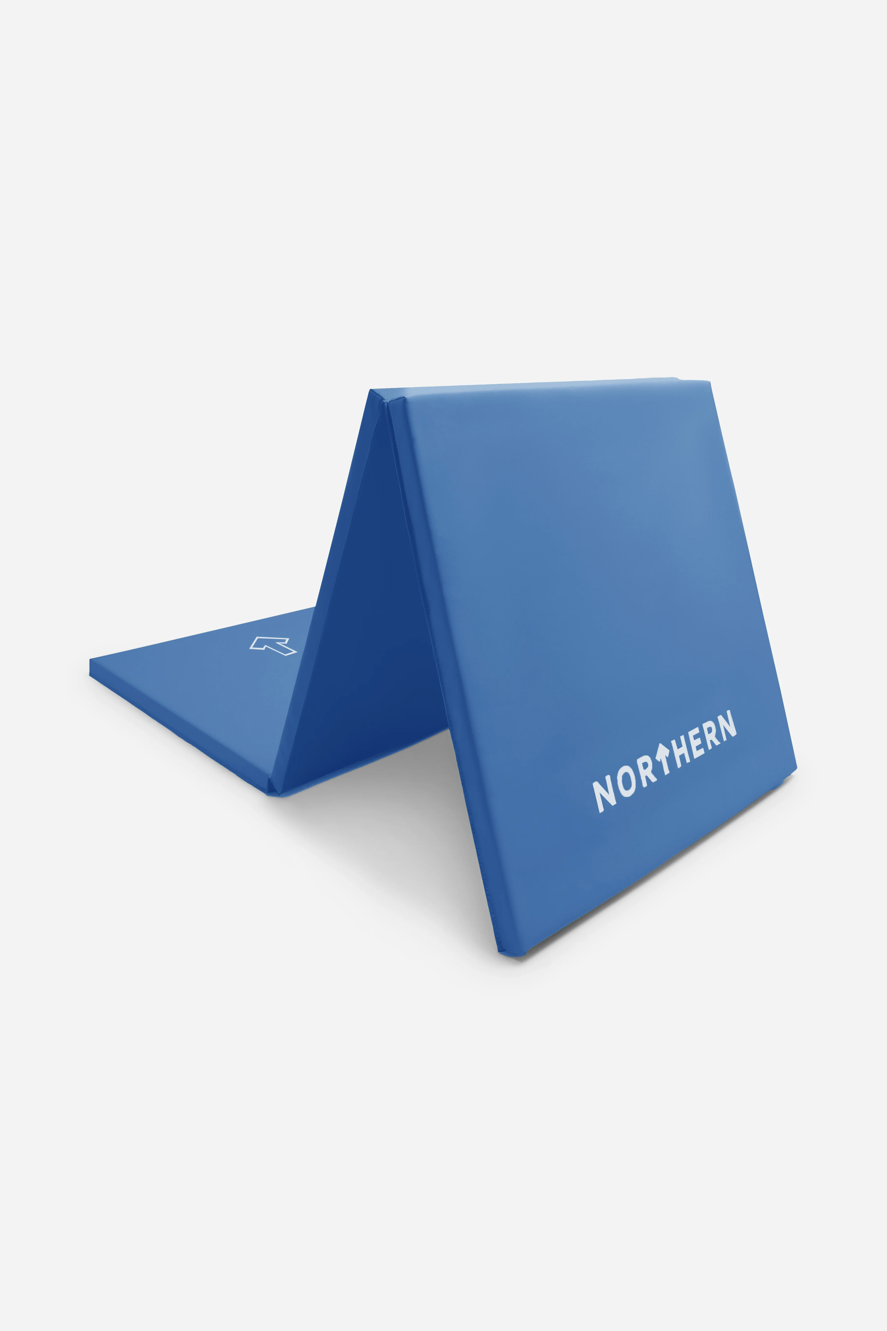 Northern Yoga Mat Tri-Folding Exercise Fitness Pilates Workout Non Slip 3 Panel Mat - Blue - Image 3