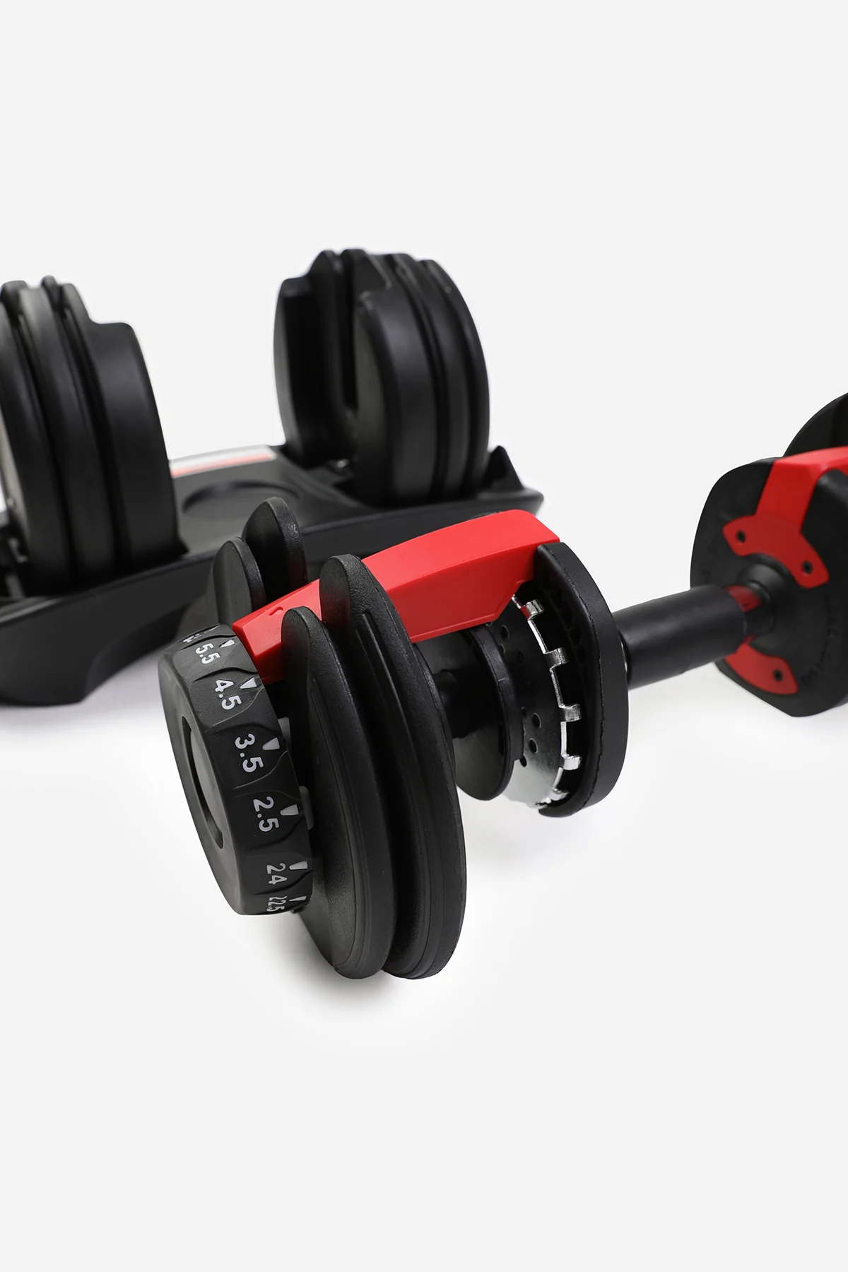 Northern Adjustable Dumbbells Set Pair 24kg Selectable Weights - Image 6