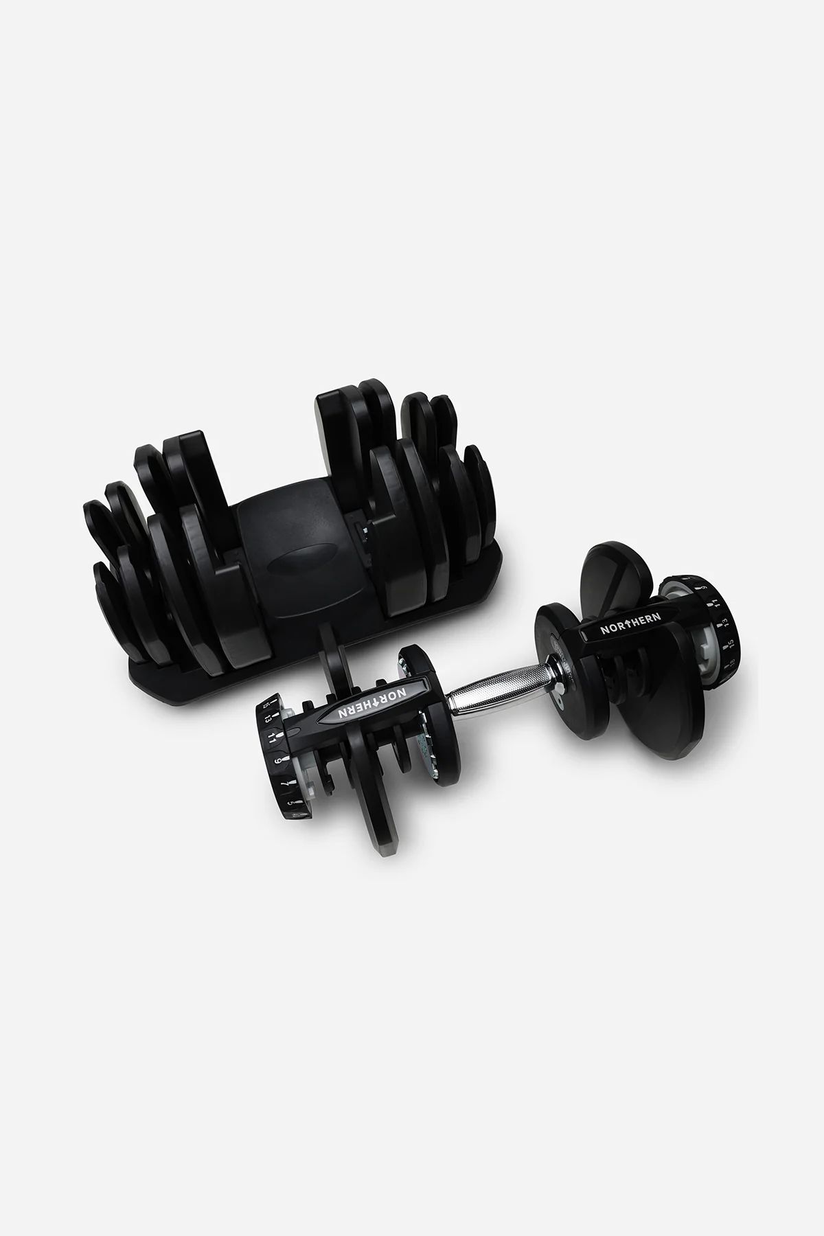 Northern Selectable Adjustable Dumbbell Pair - 40kg x 2 (80kg) - Image 6
